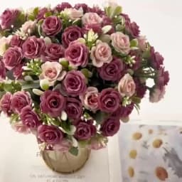 Silk Rose for Wedding Arch Christmas Wreath Decoration Home Room Bonsai Photography Prop Valentine's Day Artificial Fake Flowers
