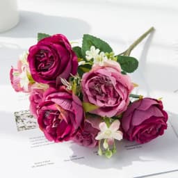 Silk Rose for Wedding Arch Christmas Wreath Decoration Home Room Bonsai Photography Prop Valentine's Day Artificial Fake Flowers