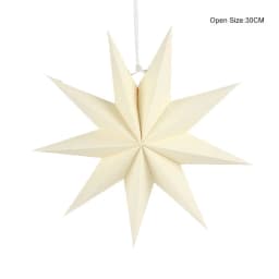 30cm Nine Tip Paper Stars Colorful Lanterns Hanging Stars Christmas Tree Ornament Home Party Wedding Bedroom Wall DIY Decoration