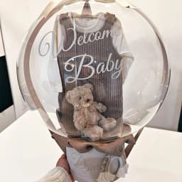 Gold Personalized Name Sticker Clear Bubble Balloons Custom Sticker for Birthday Wedding Baby Shower Party Christmas Decoration