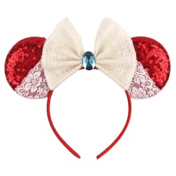NEW Frozen Snowflake Mouse Ears Headband Girls Boys Sequin 5"Bow Hairband Christmas Festival Party Cosplay Hair Accessories