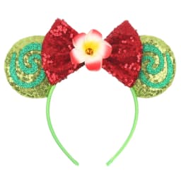 NEW Frozen Snowflake Mouse Ears Headband Girls Boys Sequin 5"Bow Hairband Christmas Festival Party Cosplay Hair Accessories