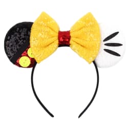 NEW Frozen Snowflake Mouse Ears Headband Girls Boys Sequin 5"Bow Hairband Christmas Festival Party Cosplay Hair Accessories