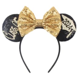NEW Frozen Snowflake Mouse Ears Headband Girls Boys Sequin 5"Bow Hairband Christmas Festival Party Cosplay Hair Accessories