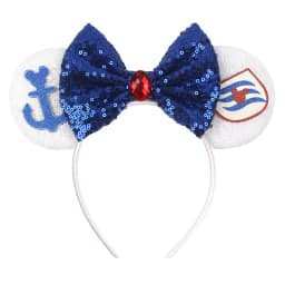 NEW Frozen Snowflake Mouse Ears Headband Girls Boys Sequin 5"Bow Hairband Christmas Festival Party Cosplay Hair Accessories
