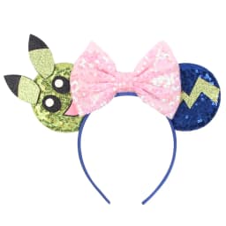 NEW Frozen Snowflake Mouse Ears Headband Girls Boys Sequin 5"Bow Hairband Christmas Festival Party Cosplay Hair Accessories