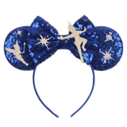 NEW Frozen Snowflake Mouse Ears Headband Girls Boys Sequin 5"Bow Hairband Christmas Festival Party Cosplay Hair Accessories