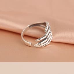 925 Sterling Silver Skeletal Hand Open Rings For Women Party Luxury Designer Jewelry Christmas Accessories