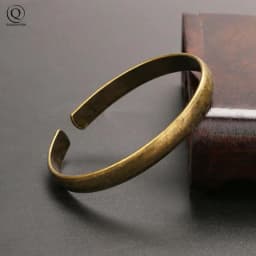 Vintage Brass Royal Bangles Lady Cuff Bracelet Glossy Pure Copper Ancient Women Wristbands Jewelry Girlfriend Christmas Day Gift