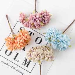 6Pcs 11Cm Artificial Flowers Silk Mini Carnation Wedding Handicraft Wreath Accessories Christmas Diy Home Decortion Scrapbooking