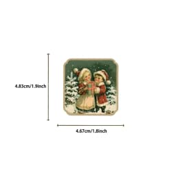 50pcs Retro Cute Santa Claus Christmas Cartoon Stickers Laptop Phone Scrapbook Suitcase Wall Sticker Kids Classics Toys