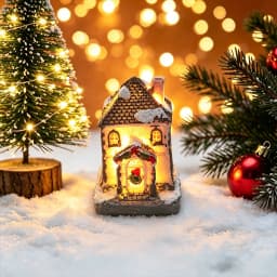 Christmas House Light Ornaments Xmas Gift New Year Navidad For Home Party Wedding Decorations Bedroom With Battery Night Light