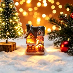 Christmas House Light Ornaments Xmas Gift New Year Navidad For Home Party Wedding Decorations Bedroom With Battery Night Light