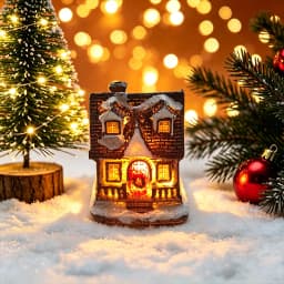 Christmas House Light Ornaments Xmas Gift New Year Navidad For Home Party Wedding Decorations Bedroom With Battery Night Light