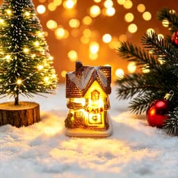 Christmas House Light Ornaments Xmas Gift New Year Navidad For Home Party Wedding Decorations Bedroom With Battery Night Light