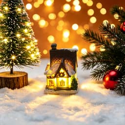 Christmas House Light Ornaments Xmas Gift New Year Navidad For Home Party Wedding Decorations Bedroom With Battery Night Light