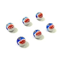 6pcs 16mm Rare Marbles Glass Ball Ornaments Aquarium Bonsai Decor Accessories Game Toy Pinball Christmas New Year Gifts for Kids
