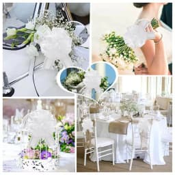 10Pcs Big Wedding Pull Bow Ribbons Flower Car Chairs Decoration Christmas Gift Wrap Packing Birthday Party Supplies Home Crafts