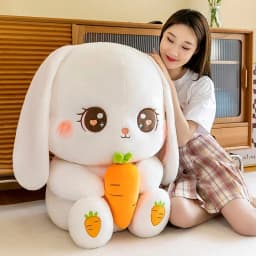 Radish Rabbit Doll Plush Toy Cute Doll Soft Stuffed Animal Sleeping Pillow Cushion Christmas Gifts for Kids and Girls