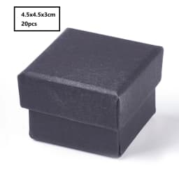 24 Pcs Cardboard Jewelry Boxes 3.54×3.54x1.18 Square Cardboard Box Paper Kraft Paper Gift Packaging Box for Christmas
