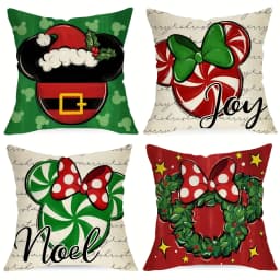 1pc/4pcs Vintage Fall Pillow Covers 18x18 Inch - Autumn Orange White Pumpkin Design for Christmas Thanksgiving