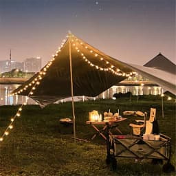 200 Led Camping Solar String Lights Outdoor Crystal Globe Lights Waterproof Solar Fairy Light for Garden Christmas Party Decor