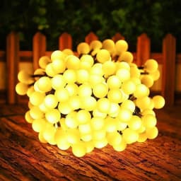 200 Led Camping Solar String Lights Outdoor Crystal Globe Lights Waterproof Solar Fairy Light for Garden Christmas Party Decor