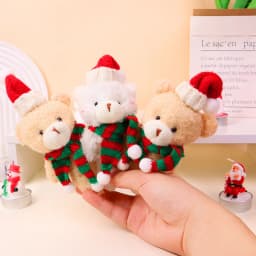 10PCS/set Mini Knit Hat Mini Christmas Scarf Set Knitting Craft Doll Hats DIY Jewelry Making Hair Decoration Accessories Crafts