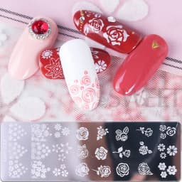 Nail Art Stamping Plate Snowflake Winter Christmas Rose Leaves Butterfly Desgin For Nail Polish Printing Template Tools Supplies