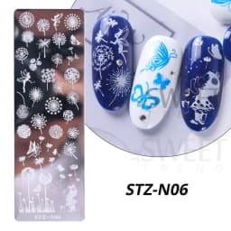 Nail Art Stamping Plate Snowflake Winter Christmas Rose Leaves Butterfly Desgin For Nail Polish Printing Template Tools Supplies