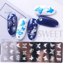 Nail Art Stamping Plate Snowflake Winter Christmas Rose Leaves Butterfly Desgin For Nail Polish Printing Template Tools Supplies