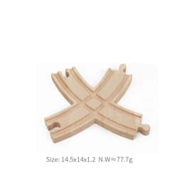 33style DIY Wooden Train Rail Tracks Accessories Wood Railway Track Parts Fit For All Wood Track Toy Christmas Birthday kid Gift