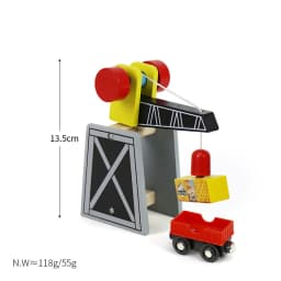33style DIY Wooden Train Rail Tracks Accessories Wood Railway Track Parts Fit For All Wood Track Toy Christmas Birthday kid Gift