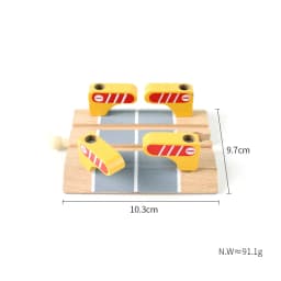 33style DIY Wooden Train Rail Tracks Accessories Wood Railway Track Parts Fit For All Wood Track Toy Christmas Birthday kid Gift