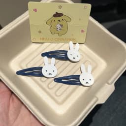 Cute Miffy Kawaii Cartoon Hair Tie Hairpin Sweet Bangs Clip Side Clip Girl Birthday Christmas Gift