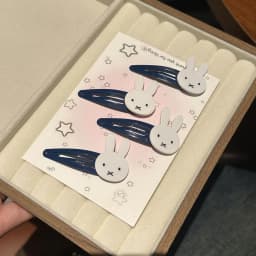 Cute Miffy Kawaii Cartoon Hair Tie Hairpin Sweet Bangs Clip Side Clip Girl Birthday Christmas Gift