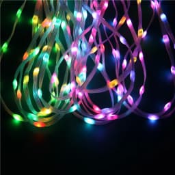 5V IP68 Wholesale Full Dream Color LED Strip String Fairy Lights WS2811 RGBIC Addressable Individually Decorate Christmas Tree