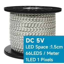 5V IP68 Wholesale Full Dream Color LED Strip String Fairy Lights WS2811 RGBIC Addressable Individually Decorate Christmas Tree