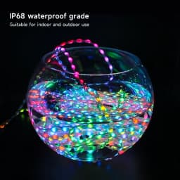5V IP68 Wholesale Full Dream Color LED Strip String Fairy Lights WS2811 RGBIC Addressable Individually Decorate Christmas Tree
