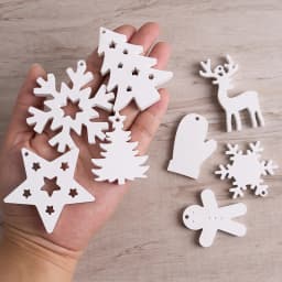 Christmas Series Hanging Pendant Silicone Mold DIY Resin Gypsum Mould Christmas Tree Deer Gloves Snowflake Home Decor Supplies