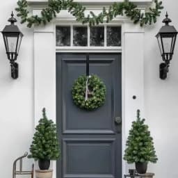30cm/12in Wreath Hanger Rustproof Corrosion Resistant Strong Load-Bearing Easy to Install Christmas Wreath Hanger Decor