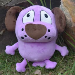 TreasuringU Purple Dog Plush Toys Cartoon Animals Fluffy Dolls Kawaii Dog Stuffes Toy Plushie Eggplant Dog Toy Christmas Gifts