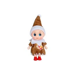 1/2PCS Christmas Twin Boy and Girl Doll Christmas Mini Accessories Christmas Decoration Couple Doll Pair Simulation Vinyl Doll