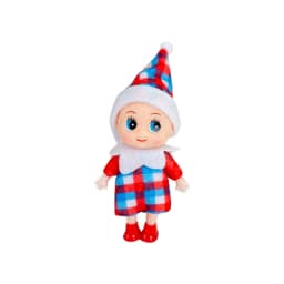 1/2PCS Christmas Twin Boy and Girl Doll Christmas Mini Accessories Christmas Decoration Couple Doll Pair Simulation Vinyl Doll