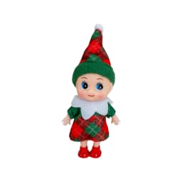 1/2PCS Christmas Twin Boy and Girl Doll Christmas Mini Accessories Christmas Decoration Couple Doll Pair Simulation Vinyl Doll