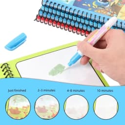 NEW Children Animal Cartoon Painting Book Magic Water Book with Water Pen for Kids Birthday Christmas New Year Gift for Kids