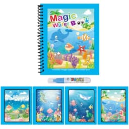 NEW Children Animal Cartoon Painting Book Magic Water Book with Water Pen for Kids Birthday Christmas New Year Gift for Kids