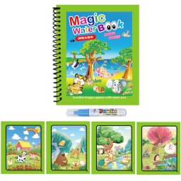 NEW Children Animal Cartoon Painting Book Magic Water Book with Water Pen for Kids Birthday Christmas New Year Gift for Kids