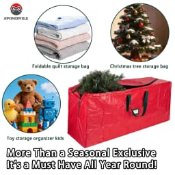 1PC Christmas Tree Storage Bag, Large Foldable Quilt Clothes Storage Bag, Bedroom Dormitory Organizer, Waterproof Dustproof, New