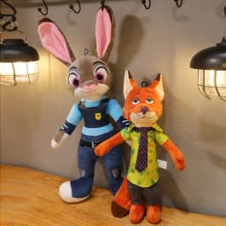 40-50Cm Zoo Character Nick Wilde Judy Hopps Cartoon Cute Toy Doll Model Birthday Christmas Gift for Friends